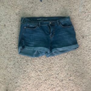 Boyfriend denim shorts